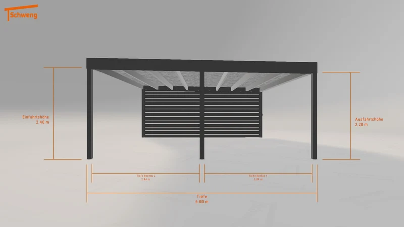 #DE Schweng Flachdachcarport C600+ (ID 5mnyg8) #MTG