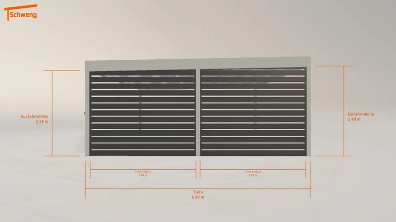 #DE Schweng Flachdachcarport C600 (ID yg8pkz) #MTG