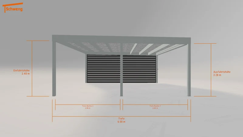 #DE Schweng Flachdachcarport C600 (ID yg8pkz) #MTG