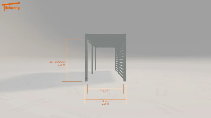 #DE Schweng Flachdachcarport C600+ (ID 42k4y7) #MTG