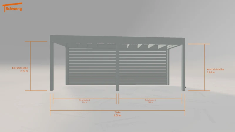 #DE Schweng Flachdachcarport C600+ (ID 42k4y7) #MTG