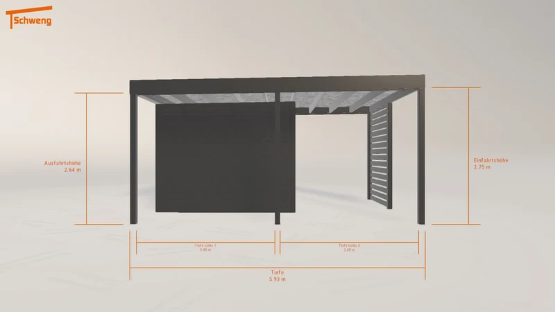 #DE Schweng Flachdachcarport C600 (ID 2qkn37) #MTG
