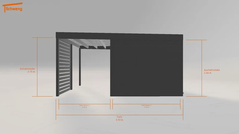 #DE Schweng Flachdachcarport C600 (ID 2qkn37) #MTG
