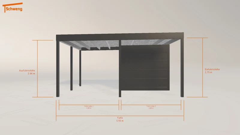 #DE Schweng Flachdachcarport C600 (ID n5n2q3) #MTG