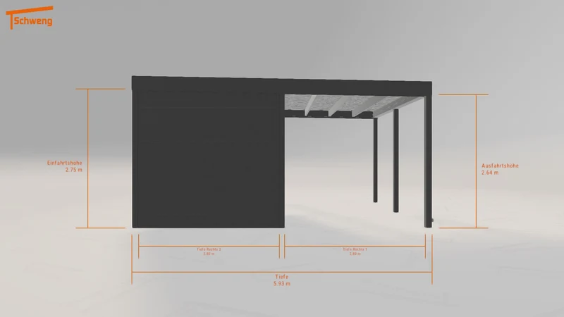 #DE Schweng Flachdachcarport C600 (ID n5n2q3) #MTG