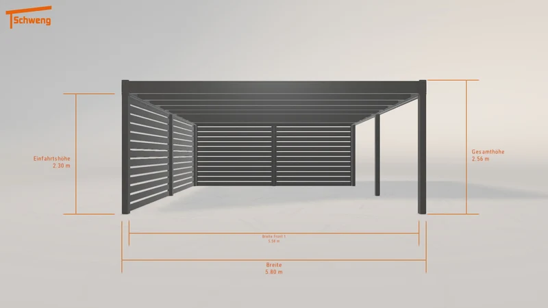 #CH Schweng Flachdachcarport C600+ (ID pbdb52) #MTG
