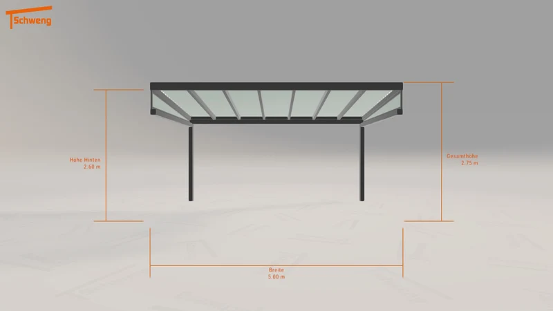 #DE Schweng Terrassenüberdachung S350 (ID jjnjdw)