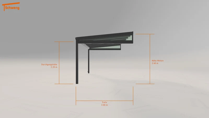#DE Schweng Terrassenüberdachung S350 (ID jjnjdw)