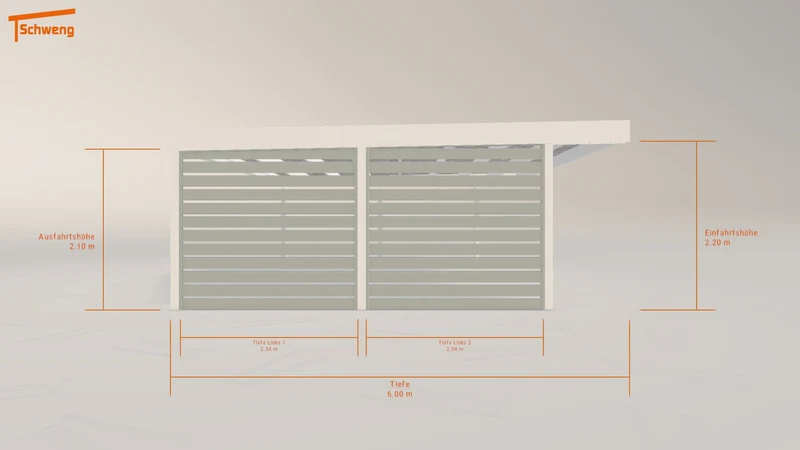 #DE Schweng Flachdachcarport C600 (ID 42zdkg) #MTG