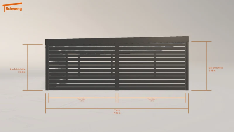 #DE Schweng Flachdachcarport C600 (ID x7xmxy) #MTG