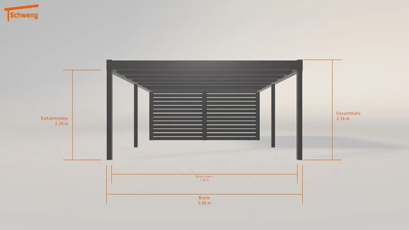 #DE Schweng Flachdachcarport C600 (ID 2qjrjy) #MTG