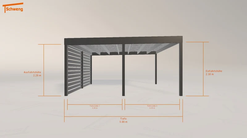 #DE Schweng Flachdachcarport C600 (ID 2qjrjy) #MTG