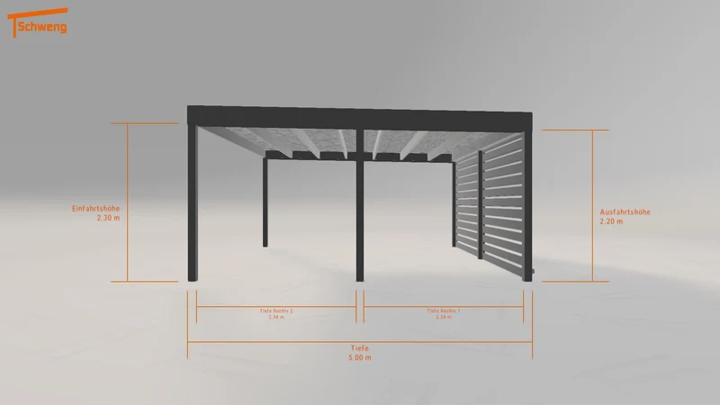 #DE Schweng Flachdachcarport C600 (ID 2qjrjy) #MTG