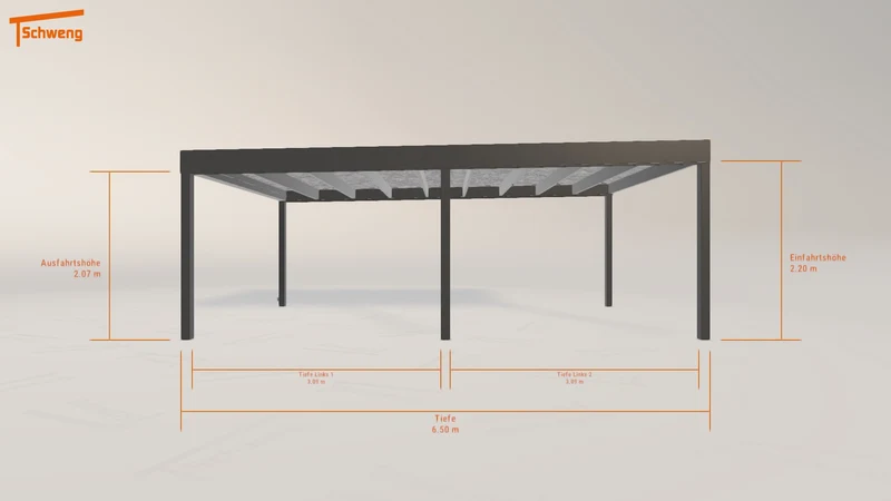 #DE Schweng Flachdachcarport C600 (ID qdngbz) #MTG