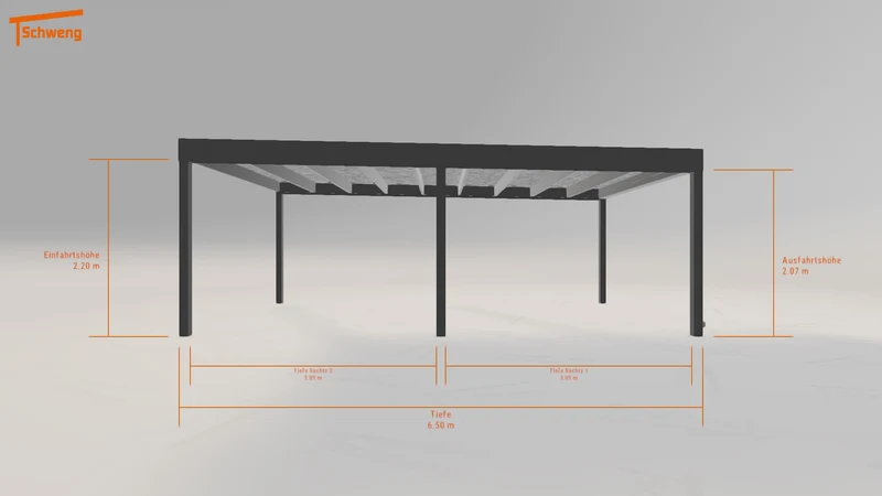#DE Schweng Flachdachcarport C600 (ID qdngbz) #MTG