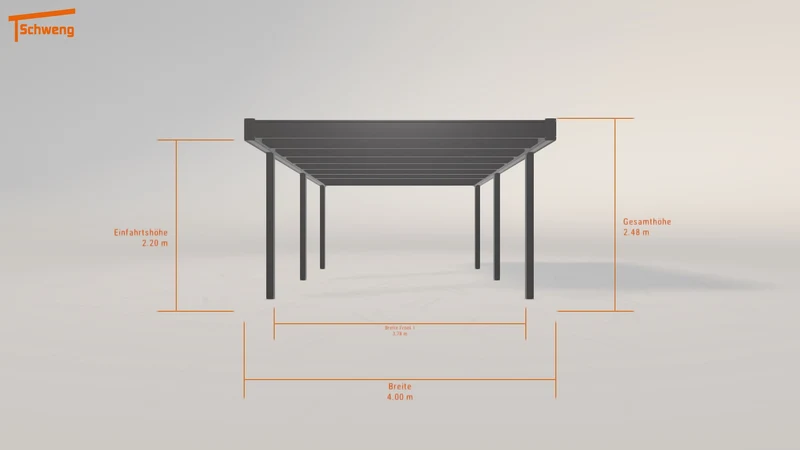 #DE Schweng Flachdachcarport C600 (ID bk7vyq)