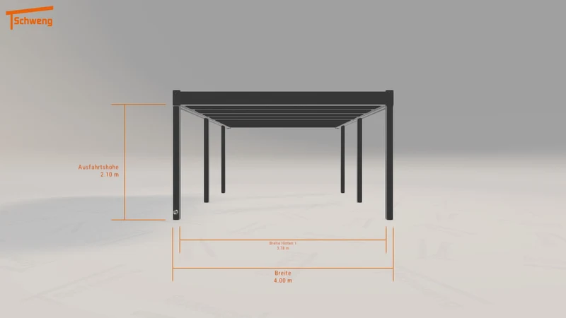 #DE Schweng Flachdachcarport C600 (ID bk7vyq)