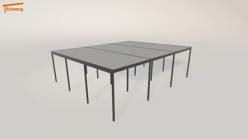 #CH Schweng Flachdachcarport C600+ (ID mjqd4v)