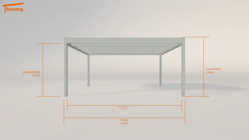 #DE Schweng Flachdachcarport C600 (ID 5mdq2q)