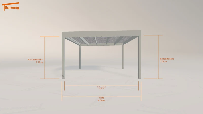 #DE Schweng Flachdachcarport C600 (ID 5mdq2q)