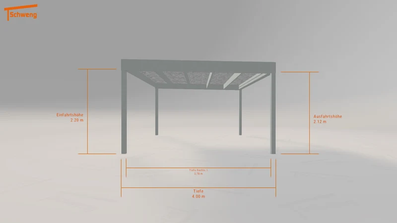 #DE Schweng Flachdachcarport C600 (ID 5mdq2q)