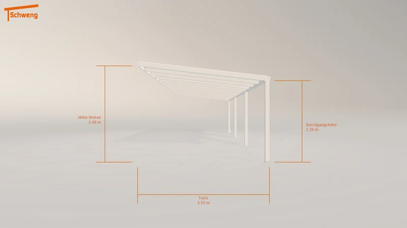 #DE Schweng Terrassenüberdachung S350 (ID 85y5xm)