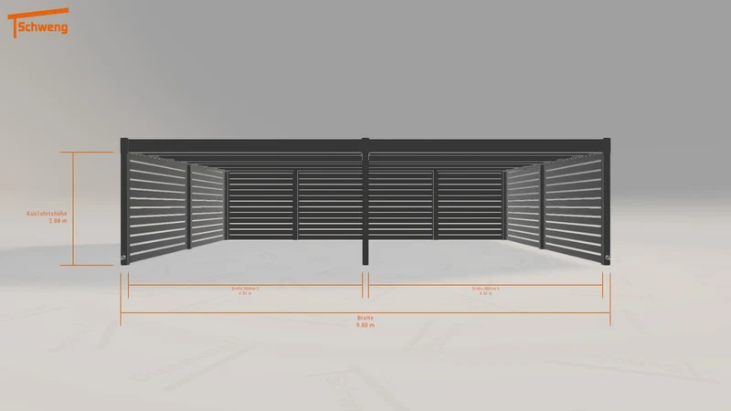 #DE Schweng Flachdachcarport C600+ (ID 42k2r8) #MTG