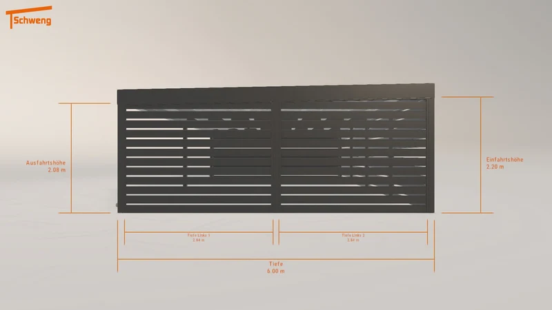 #DE Schweng Flachdachcarport C600+ (ID 42k2r8) #MTG