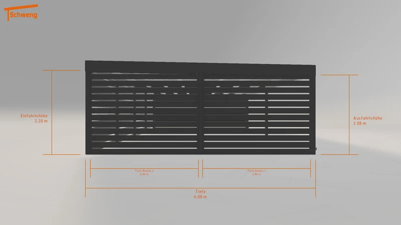 #DE Schweng Flachdachcarport C600+ (ID 42k2r8) #MTG