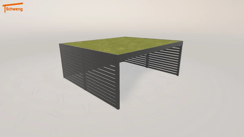 #DE Schweng Flachdachcarport C600+ (ID 779yk5) #MTG