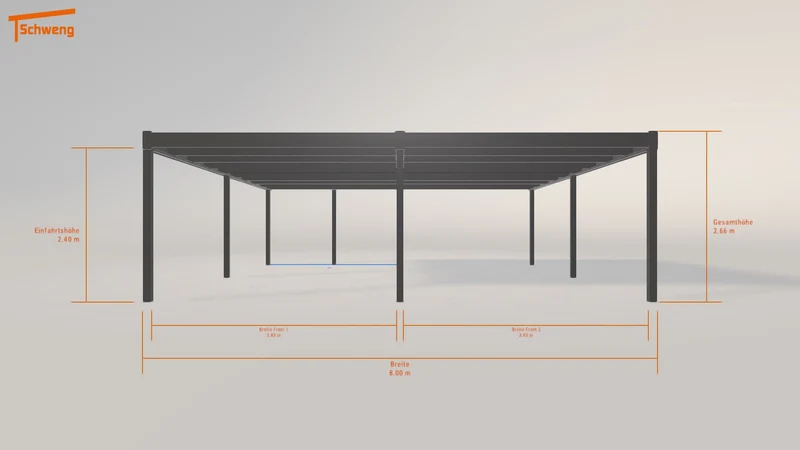 #DE Schweng Flachdachcarport C600 (ID w3pqy4) #MTG