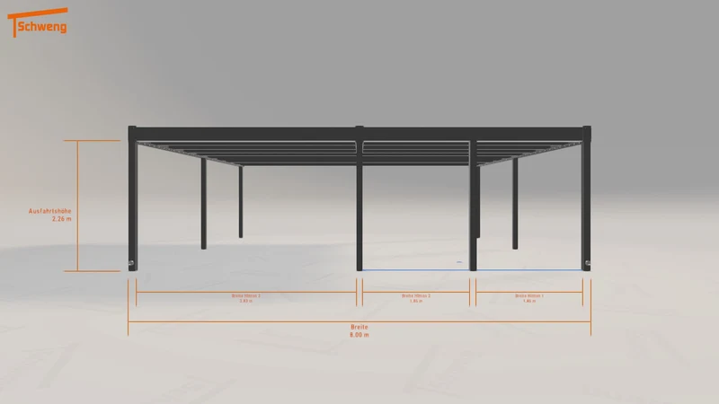 #DE Schweng Flachdachcarport C600 (ID w3pqy4) #MTG