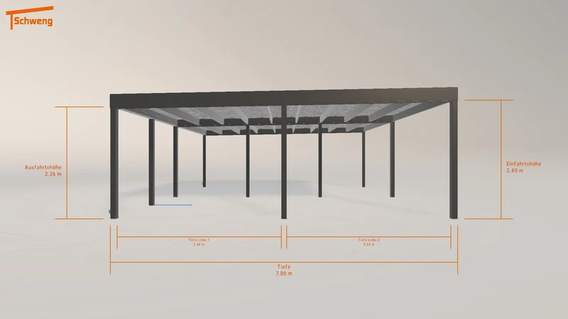 #DE Schweng Flachdachcarport C600 (ID w3pqy4) #MTG