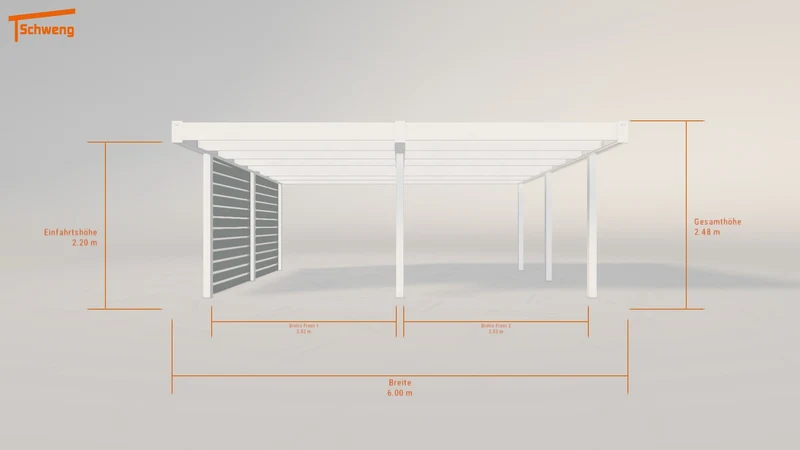 #DE Schweng Flachdachcarport C600 (ID g7zybp) #MTG