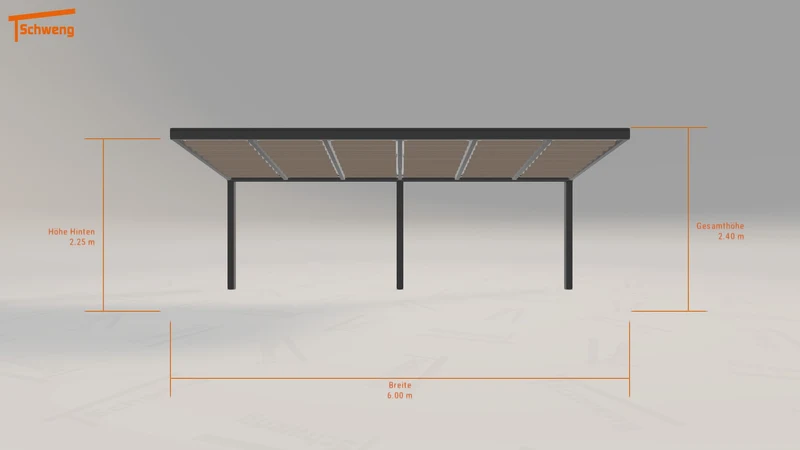 #DE Schweng Terrassenüberdachung S350 (ID 5mdm34)