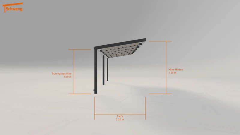 #DE Schweng Terrassenüberdachung S350 (ID 5mdm34)