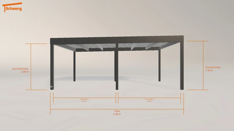 #DE Schweng Flachdachcarport C600 (ID jjnxz7) #MTG