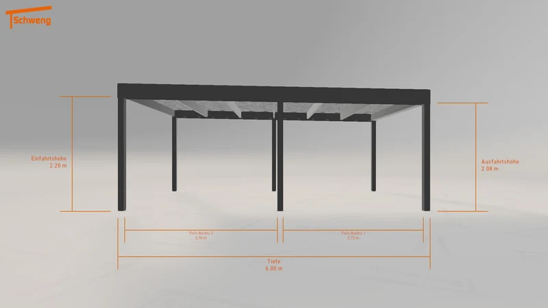 #DE Schweng Flachdachcarport C600 (ID jjnxz7) #MTG