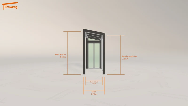 #DE Schweng Terrassenüberdachung S350 (ID 2qknn9)