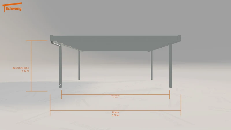#DE Schweng Flachdachcarport C600 (ID 9w57bp) #MTG