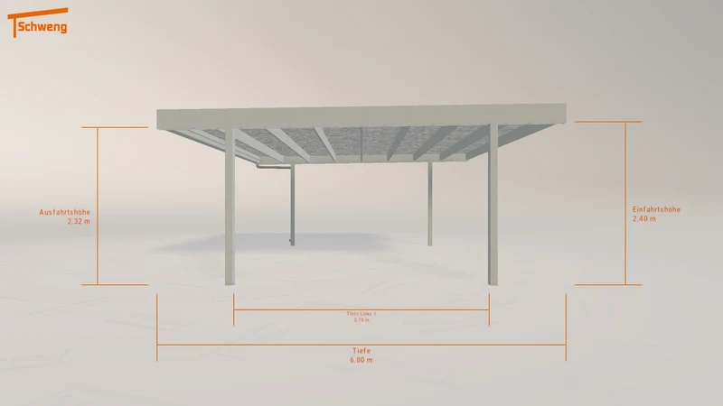 #DE Schweng Flachdachcarport C600 (ID 9w57bp) #MTG