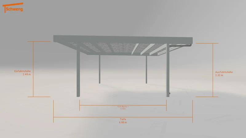 #DE Schweng Flachdachcarport C600 (ID 9w57bp) #MTG