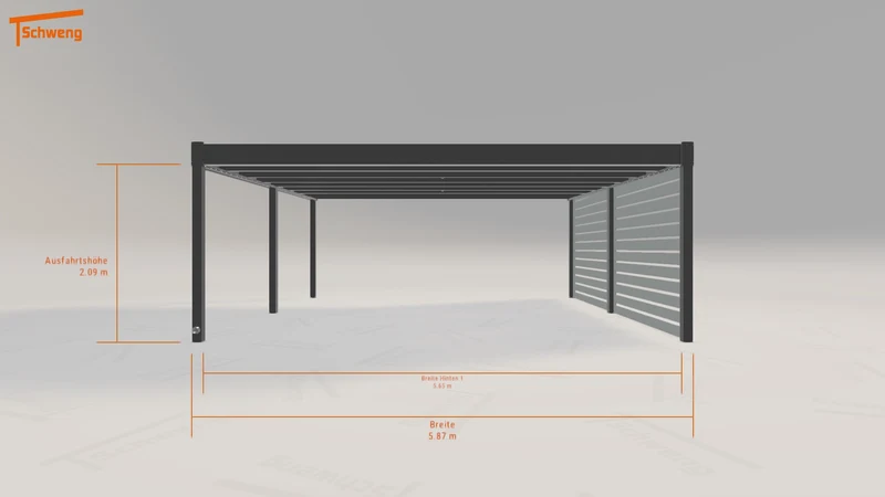 #DE Schweng Flachdachcarport C600+ (ID bk7vnv) #MTG