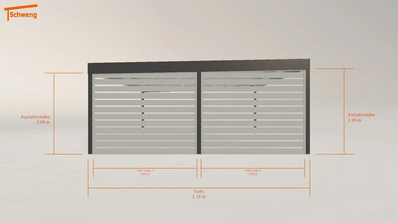 #DE Schweng Flachdachcarport C600+ (ID bk7vnv) #MTG