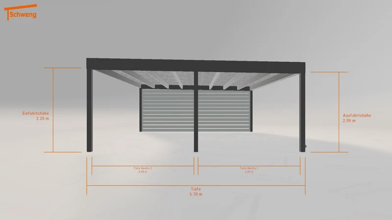 #DE Schweng Flachdachcarport C600+ (ID bk7vnv) #MTG