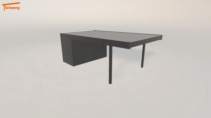 #AT Schweng Flachdachcarport C600 (ID n5nzwb)