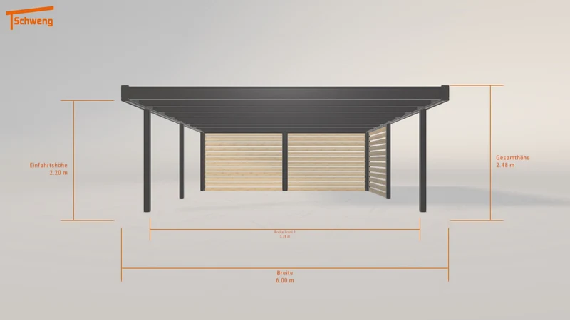 #DE Schweng Flachdachcarport C600 (ID x73wdn) #MTG