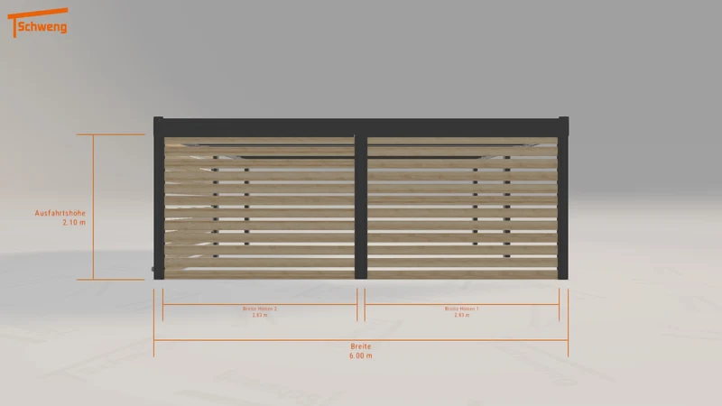 #DE Schweng Flachdachcarport C600 (ID x73wdn) #MTG