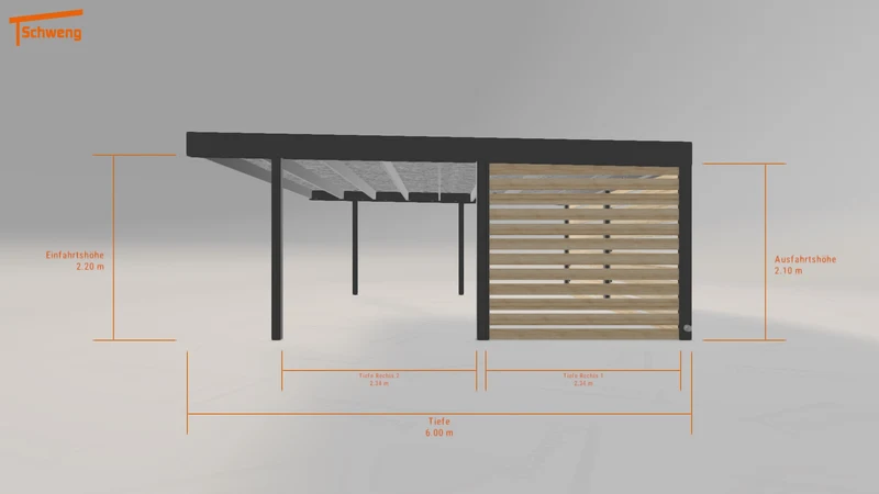 #DE Schweng Flachdachcarport C600 (ID x73wdn) #MTG