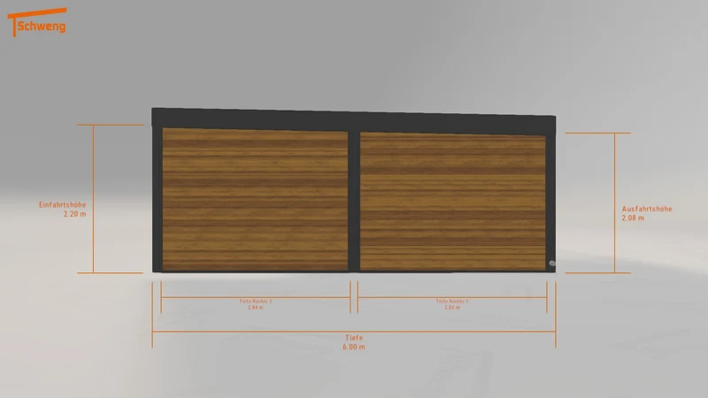 #DE Schweng Flachdachcarport C600+ (ID 42zdd9) #MTG